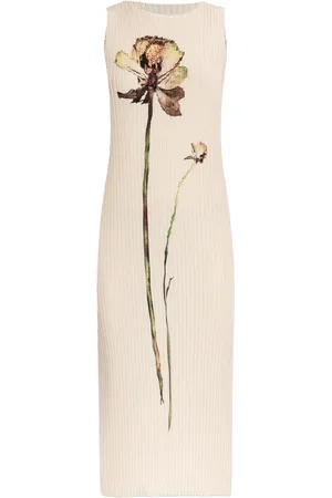 Issey Miyake Pressed Flora midiklänning