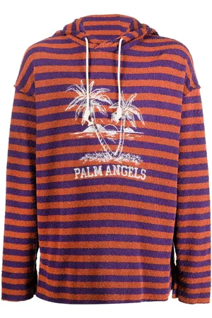 Palm Angels Hoodie med logotyp