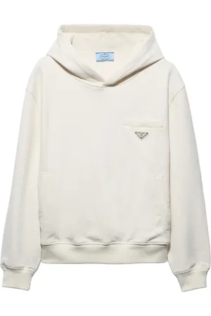 Prada Hoodie med triangelformad logotyp