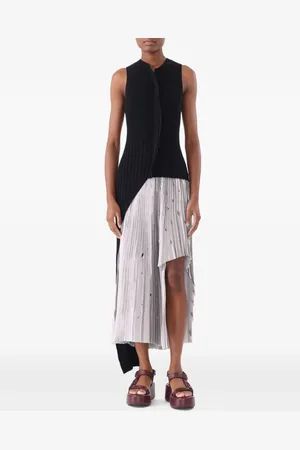 Jason Wu Asymmetrisk ribbstickad topp
