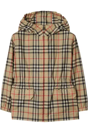 Burberry Vintagerutig jacka med huva