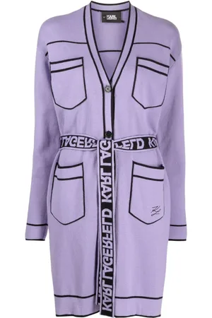Karl Lagerfeld Cardigan med kontrastkant