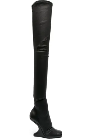 Rick Owens Cantilever knähöga stövlar 120 mm
