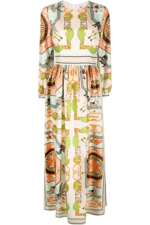 Tory Burch Sidenklänning med grafiskt tryck