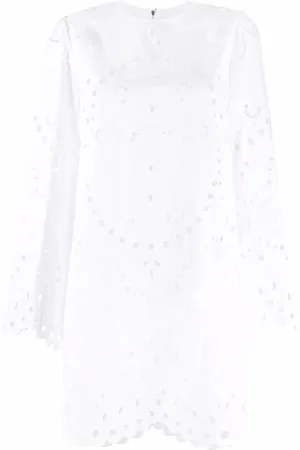 Dolce & Gabbana Långärmad klänning med brodyr