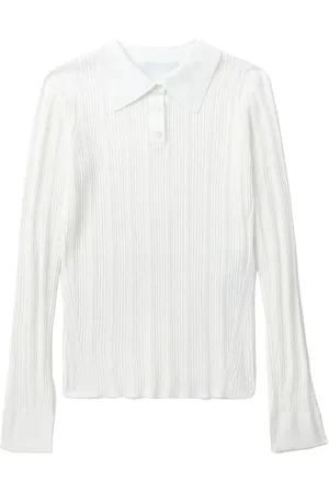 3.1 Phillip Lim Långärmad ribbstickad topp
