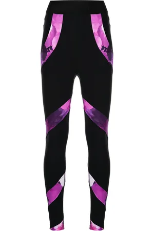 Marchesa Notte Leggings med abstrakt tryck och hög midja
