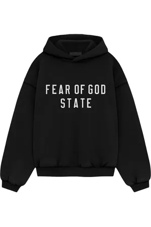 FEAR OF GOD Hoodie med logotyp