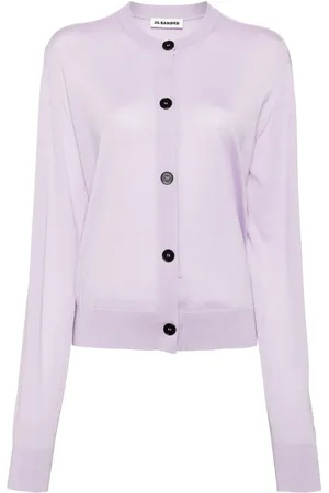 Jil Sander Kofta med rundad hals