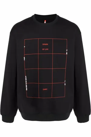 OAMC Grid sweatshirt med rundad hals