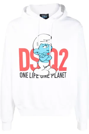 Dsquared2 Huvtröja med slogan