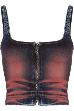 KNWLS Harley korsettopp i denim