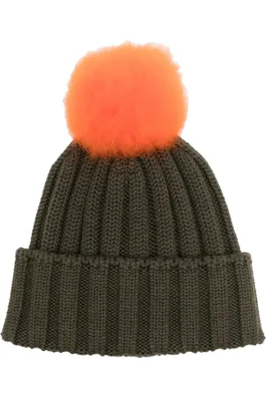 Woolrich Ribbstickad mössa med tofs