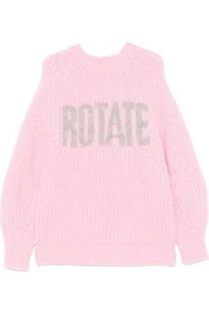 ROTATE Stickad tröja med logotyp