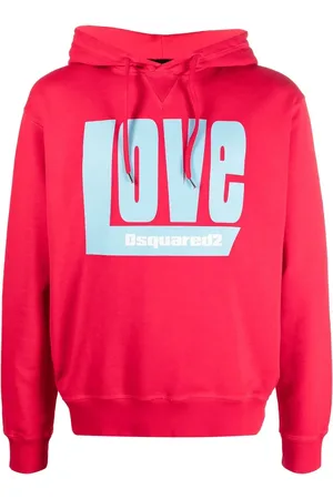 Dsquared2 We Love hoodie med logotyp