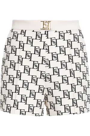 Elisabetta Franchi Shorts med logotyp