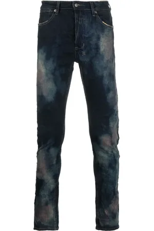 KSUBI Smala jeans med blekt effekt
