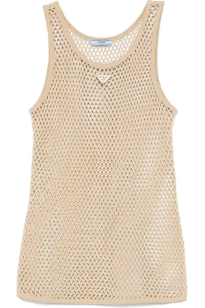 Prada Glesstickat linne