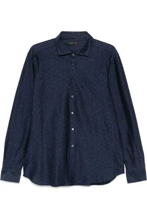 corneliani Skjorta med abstrakt tryck