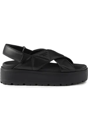 Prada Lädersandaler 45 mm