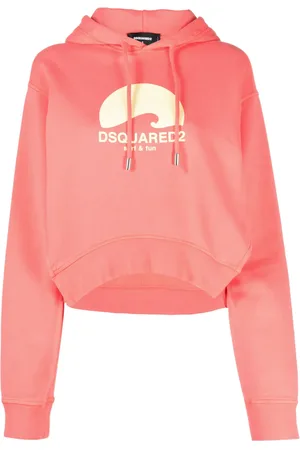 Dsquared2 Hoodie med logotyp