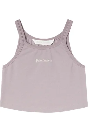Palm Angels Kort linne med logotyp
