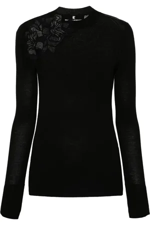 ERMANNO SCERVINO Tröja med blomapplikation
