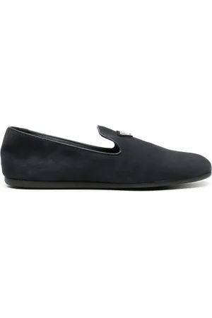 Prada Loafers med triangelformad logotyp
