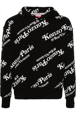 Kenzo X Verdy mönstrad Black hoodie
