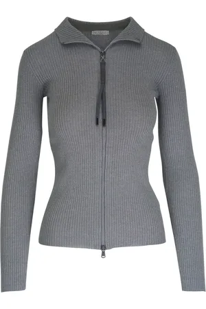 Brunello Cucinelli Kofta med dragkedja och cutaway