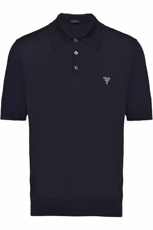 Prada Pikétröja med broderad logotyp