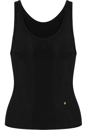 Moschino Ribbstickad topp