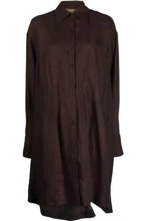 ZIGGY CHEN Skjortklänning med draperad detalj