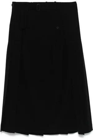 YOHJI YAMAMOTO Plisserad midikjol