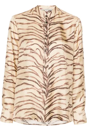 Stella McCartney Skjorta med tigertryck