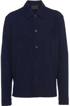 Prada Skjorta med triangelformad logotyp