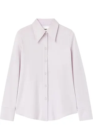 Jil Sander Poplinskjorta med stor krage
