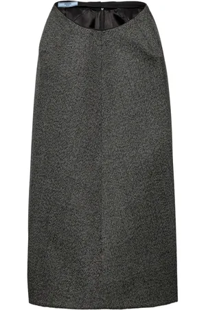 Prada Mouliné midikjol