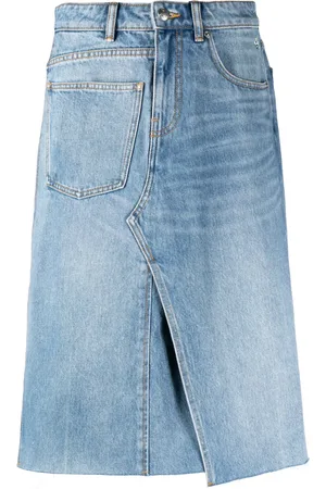 Tory Burch Deconstructed jeanskjol