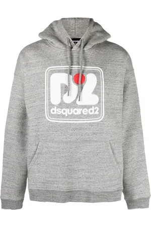 Dsquared2 Hoodie med logotyp