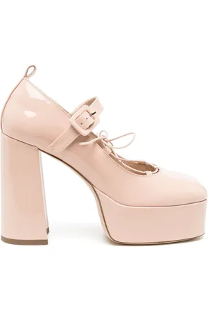 Simone Rocha Platåpumps i lackat läder