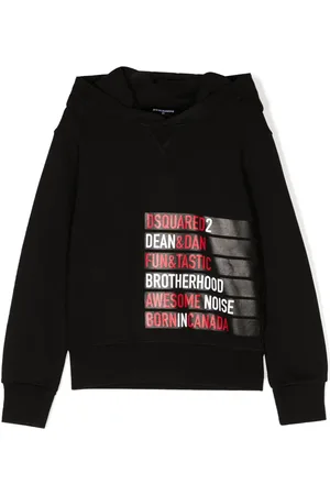 Dsquared2 Hoodie med logotyp