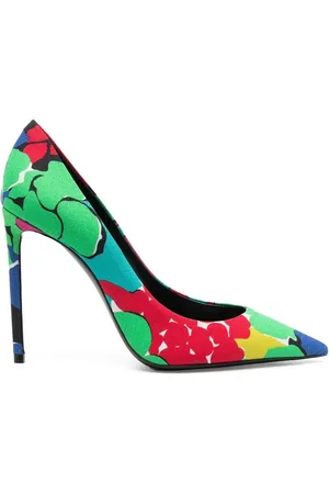 Saint Laurent Zoe blommiga pumps 105 mm