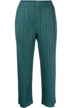 PLEATS PLEASE ISSEY MIYAKE Plisserade trekvartsbyxor