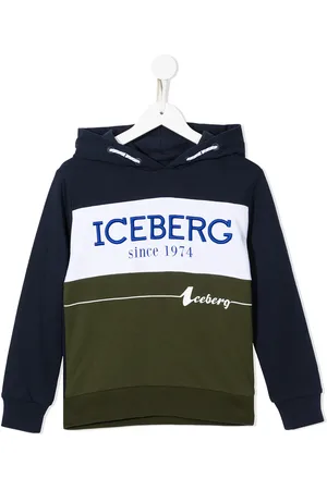 Iceberg Hoodie med logotyp