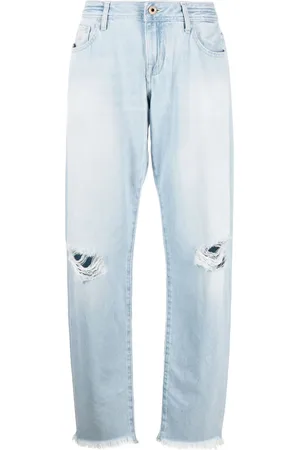 Jacob Cohen Jeans med sliten detalj