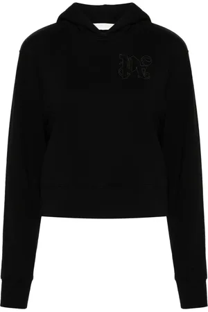 Palm Angels Hoodie med broderad logotyp