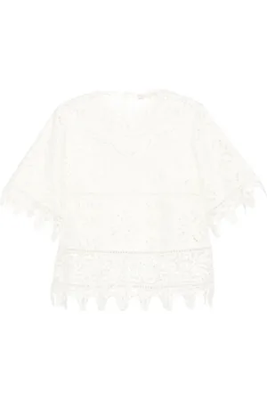 ULLA JOHNSON Aria blus med engelsk brodyr