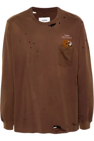 DOUBLET Sweatshirt med björnapplikation