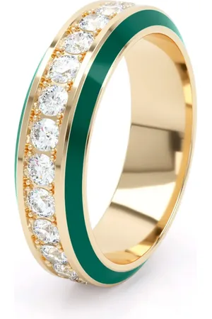 LOEV Eternity diamantring i 18K gult guld